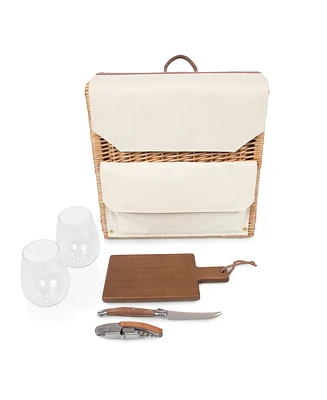 Picnic Time Corsica Grande Wine Cheese Basket Backpack