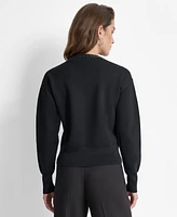 Dkny Women's Contrast-Trim Long-Sleeve Cardigan