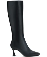 Jeffrey Campbell Check-Mate Snip-Toe Knee-High Dress Boots