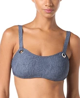 Michael Kors Women's Grommet Scoop Neck Bikini Top