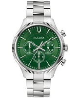 Bulova Men's Chronograph Stainless Steel Bracelet Watch 42mm