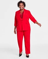 I.n.c. International Concepts Plus Size 3/4-Sleeve Blazer, Created for Macy's