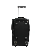 World Traveler Dejuno Expedition Pro 20-Inch Carry-On Rolling Duffle Bag