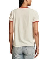 Lucky Brand Women's Y2K Logo Ringer T-Shirt