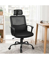 Sugift Mesh Office Chair High Back Ergonomic Swivel Chair