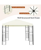 Skonyon 10 x 10 Feet Patio Gazebo Canopy Tent Garden Shelter