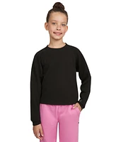 Champion Big Girls Active Ribbed Crewneck Sweatshirt