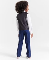 Nautica Toddler and Little Boys Tuxedo Vest 4-Piece Set