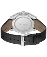 Hugo Boss Men's Peak 2.0 Quartz Chrono Leather Watch 45mm