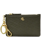 Lauren Ralph Leather Zip Card Case