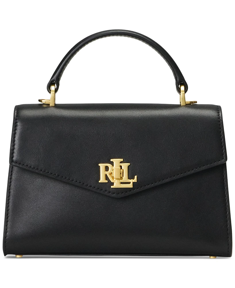 Lauren Ralph Farrah Small Leather Satchel