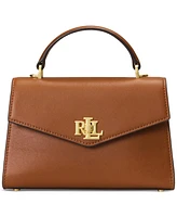 Lauren Ralph Farrah Small Leather Satchel