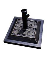 Skonyon 17.5 Inch Heavy Duty Square Umbrella Base Stand of 30 lbs for Outdoor