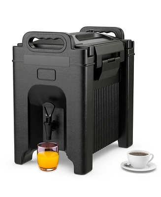 Skonyon 2.5 Gallon Insulated Beverage Server Dispenser-Black