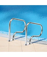 Skonyon Stainless Steel Swimming Pool Hand Rail with Base Plate