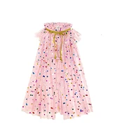 Sweet Wink Girls Pink Confetti Cape