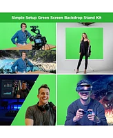 Yescom Integrated Green Screen Backdrop Stand Kit Photography Background Support System