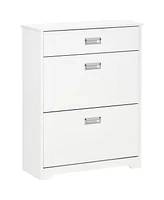 Streamdale Furniture 3-Drawer Shoe Cabinet with Flip Doors and Adjustable Shelf