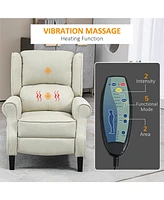 Streamdale Furniture Vibration Massage Recliner Sofa with Heat and Footrest