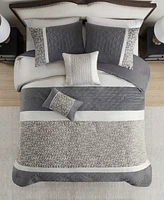 Madison Park Amelia Stripe 5-Pc. Comforter Set, King/California King