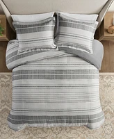 Madison Park Rhodes Stripe 3-Pc. Duvet Cover Set