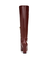 Franco Sarto Women's Bowman Wide Calf Square Toe Knee High Dress Boots