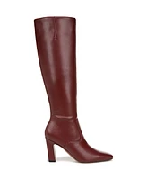 Franco Sarto Women's Bowman Wide Calf Square Toe Knee High Dress Boots