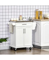 Streamdale Furniture Rolling Kitchen Cart with Storage