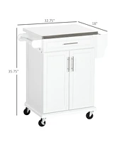 Streamdale Furniture Rolling Kitchen Cart with Storage