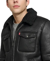 Levi's Men's Faux-Shearling Full-Zip Trucker Jacket