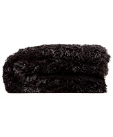 Chanasya Premium Throw Blanket & Pillow Cover - Long Faux Fur Fuzzy Sherpa (50" x 65”) 2 Covers (18" 18”)