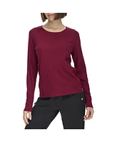 Tommy Hilfiger Women's Cotton Blend Ribbed Long Sleeve T-Shirt