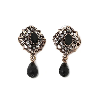 Sohi Women's Stone Drop Earrings