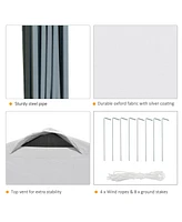 Pop Up Canopy Tent | 10'x10' Instant Sun Shelter with Adjustable Height