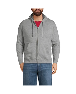 Lands' End Big & Tall Serious Sweats Full Zip High Pile Fleece Hoodie