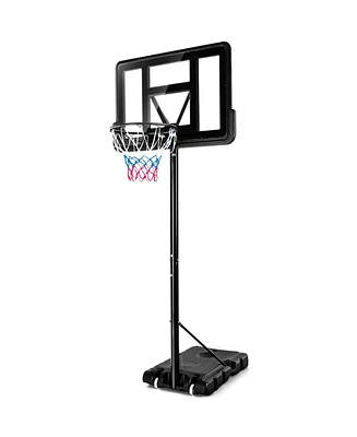 Vebreda Adjustable Portable Basketball Hoop Stand with Shatterproof Backboard Wheels