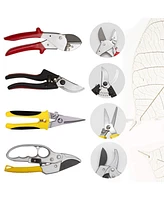 Kotto Pruner Shears Set with Storage Bag - 4 Pack