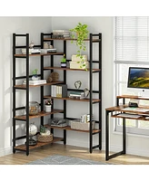 Tribesigns 70.8” Corner Bookshelf, 8