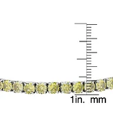 Macy's Simulated Peridot August Birthstone Tennis Stretch Bracelet