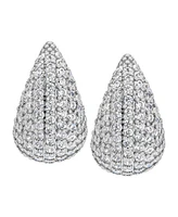 Macy's Cubic Zirconia Pave Teardrop Earrings