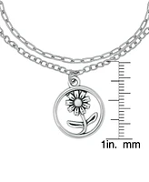 Macy's Flower Charm Bracelet