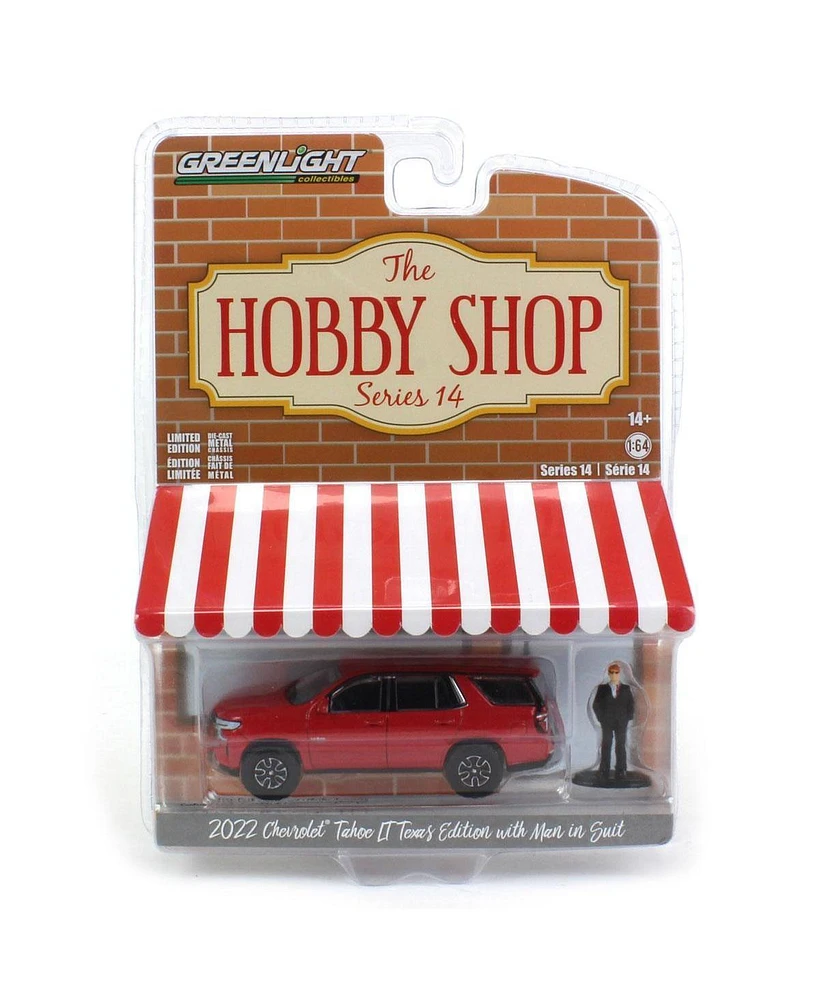 Greenlight Collectibles 1/64 Chevrolet Tahoe Texas Edition with Figure Hobby Shop