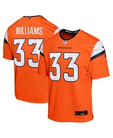 Nike Big Boys and Girls Javonte Williams Orange Denver Broncos Mile High Collection Game Jersey