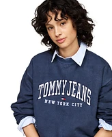 Tommy Jeans Women's Relaxed Varsity Crewneck Sweatshirt