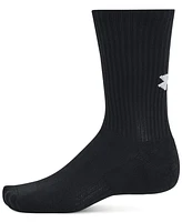 Under Armour Men's Training Cotton -Pk. Moisture-Wicking Crew Socks