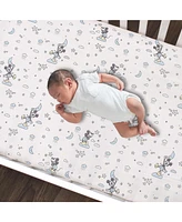 Lambs & Ivy Disney Baby Moonlight Mickey Mouse 3-Piece Nursery Crib Bedding Set