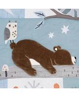 Bedtime Originals Sleepytime Bear Woodland 3-Pc Baby Nursery Crib Bedding Set