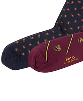 Polo Ralph Lauren Men's 2-Pk. Foulard Club Slack Socks