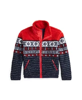 Polo Ralph Lauren Big Girls Fair Isle Teddy Fleece Sweatshirt