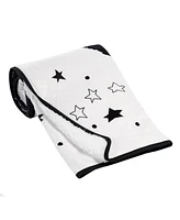 Lambs & Ivy Star Wars Millennium Falcon Black/White Soft Faux Shearling Baby Blanket